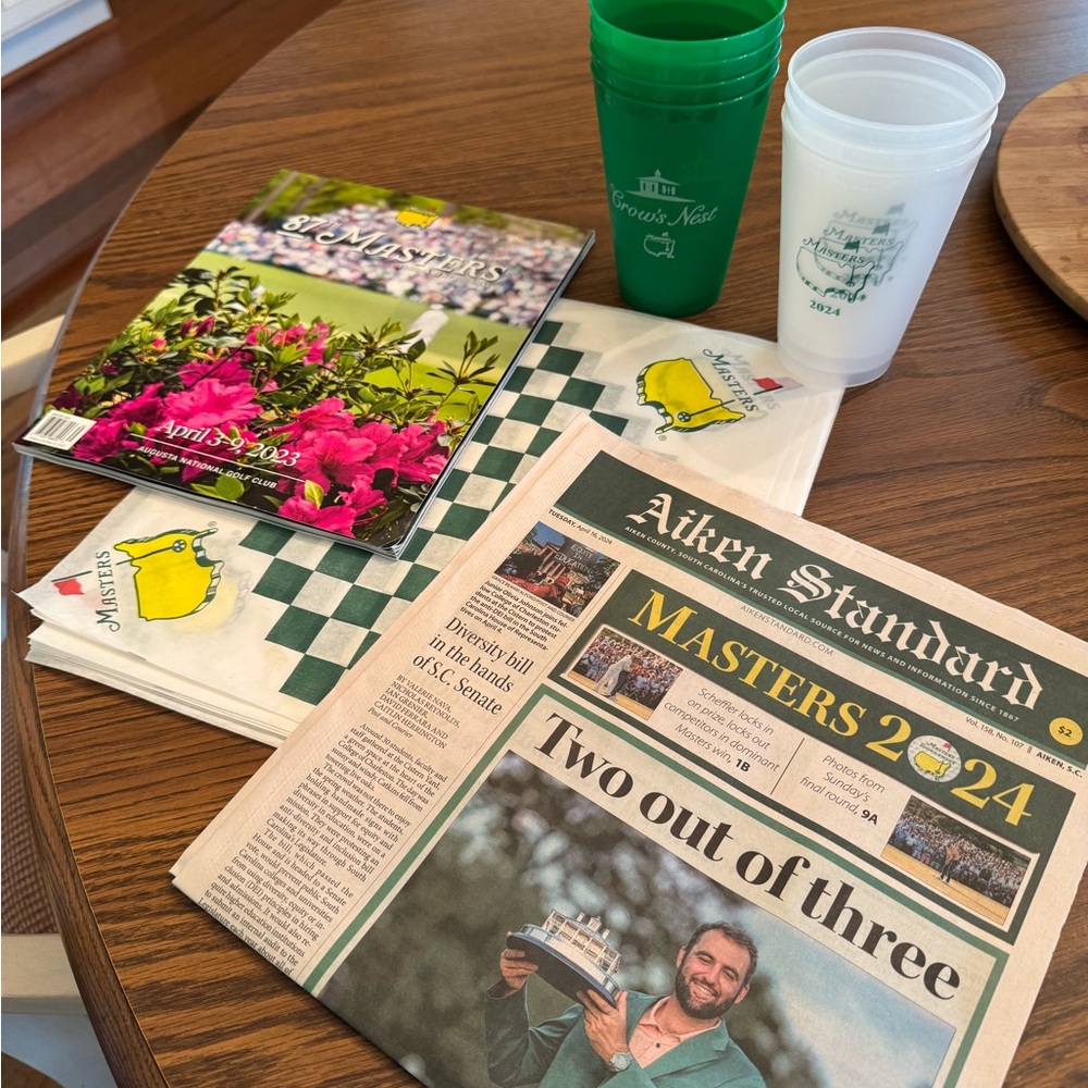Masters Tournament Memorabilia Set